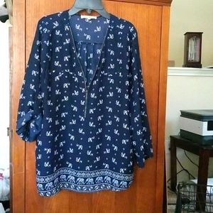 Blouse Elephant print